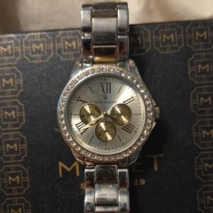 Worthington Silver Watch with Gold Dials